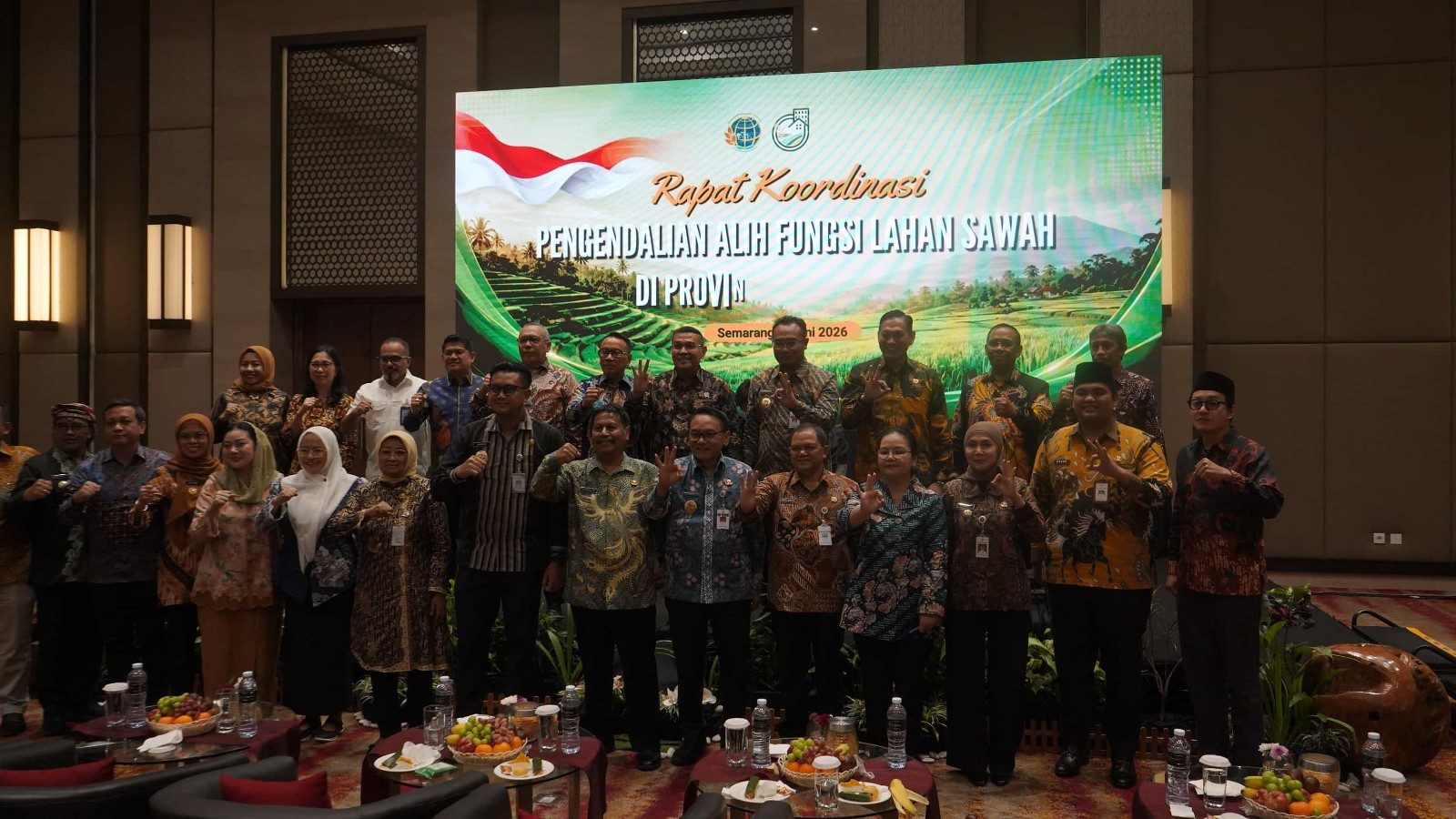 RAPAT KOORDINASI PENGENDALIAN ALIH FUNGSI LAHAN SAWAH PROVINSI JAWA TENGAH